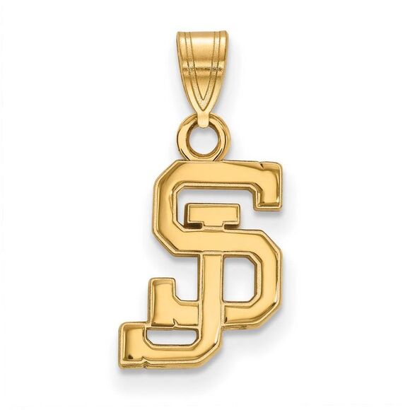 10k Yellow Gold San Jose State Small Pendant